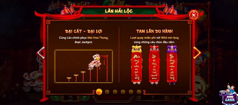 Nổ Hũ Lân Hái Lộc 5 Chú ý đến các tính năng đặc biệt khác