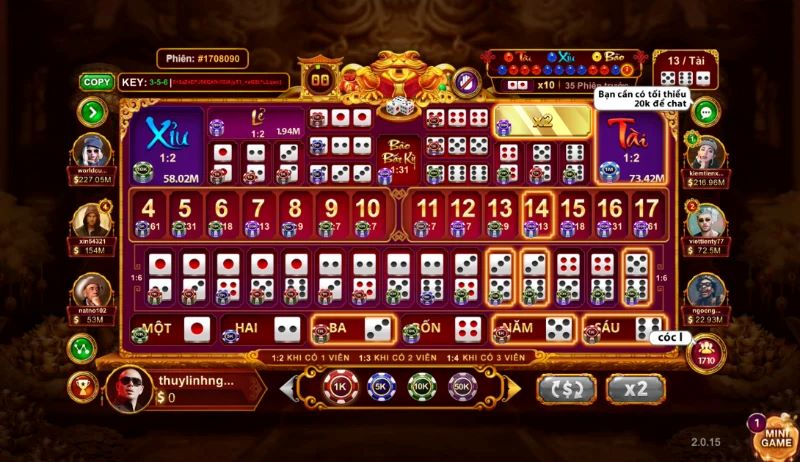 Sicbo 4 Cược đơn giản