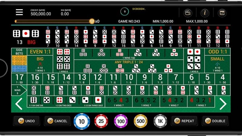 Sicbo Tỉ Lệ Ăn Cao 1 Sicbo trò chơi cá cược thưởng lớn